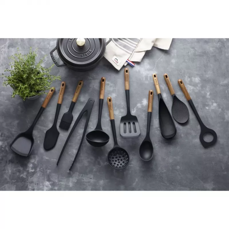 Staub karote — 31 cm, brūni melna