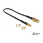 Koaksiālais kabelis DeLOCK 88484 RG-174 0,2 m SMA TS-9 Melns