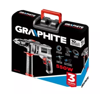 Graphite 58G725 urbis 3000 RPM ar atslēgu, pelēks