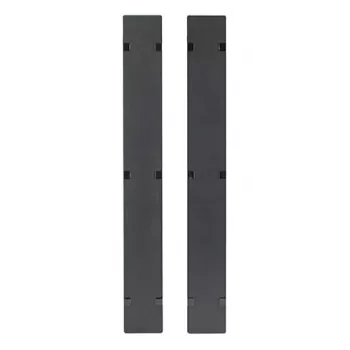 APC NetShelter Kabeļu pārvaldība, Vertikāls kabeļu organizators, Verami vāciņi, NetShelter SX 750mm W 42U, Komplektā 2 gab., 109 x 1778 x 13 mm