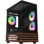 PC Micro Tower Thermaltake View 170 WS ARGB — Mikrokorpuss, melns, atbalsta PS2 barošanas bloku, 2x 120 mm sānu + 1x 120 mm aizmugurējie ventilatori, 2,5/3,5 collu HDD