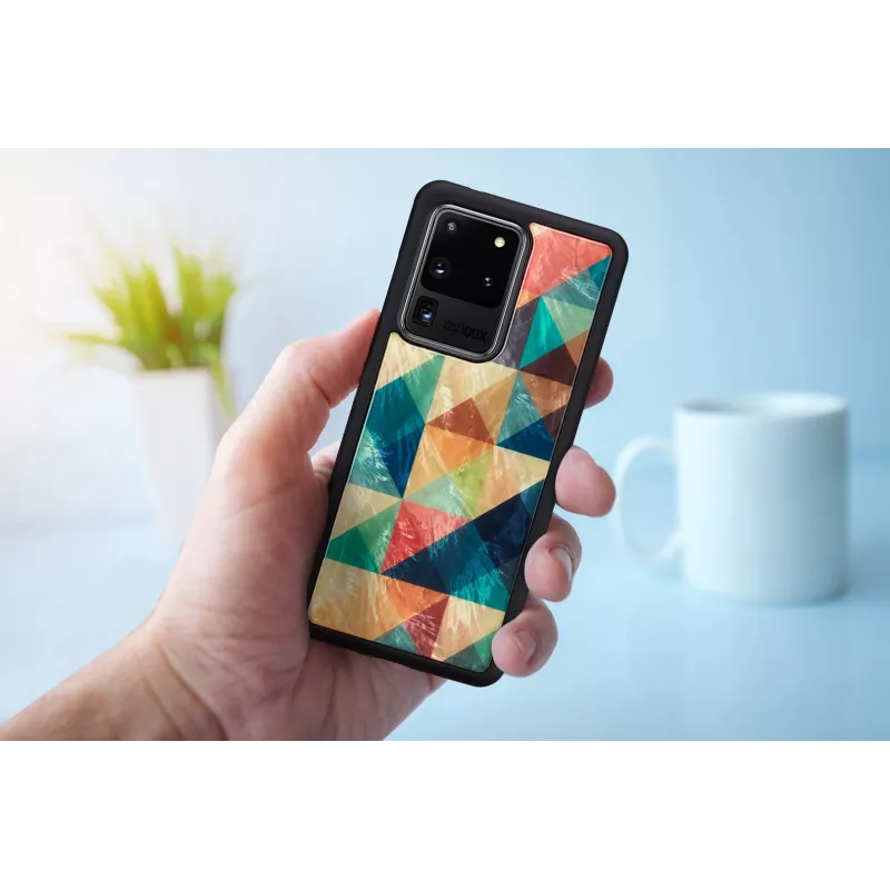 Aizsardzības vāciņš iKins Samsung Galaxy S20 Ultra, mozaīkas melns