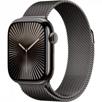 APPLE Watch Series 10 GPS + Cellular 42mm Slate titāna korpuss ar Slate Milanese Loop