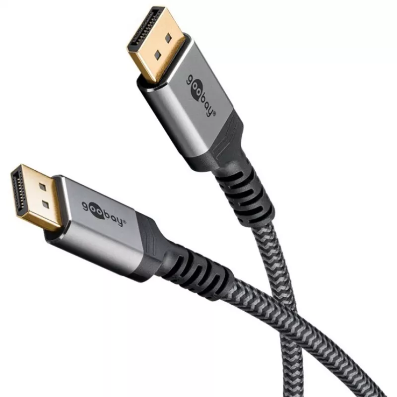 Pro DisplayPort 1.4 kabelis ar uzmavu - displeja kabelis - 3m - melns
