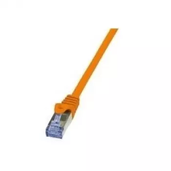 Tīkla kabelis LogiLink 1m RJ-45 Cat6A oranžs S/FTP