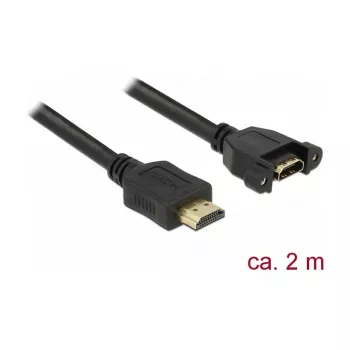 HDMI kabelis DeLOCK 85464 2m HDMI Type A Standard melns