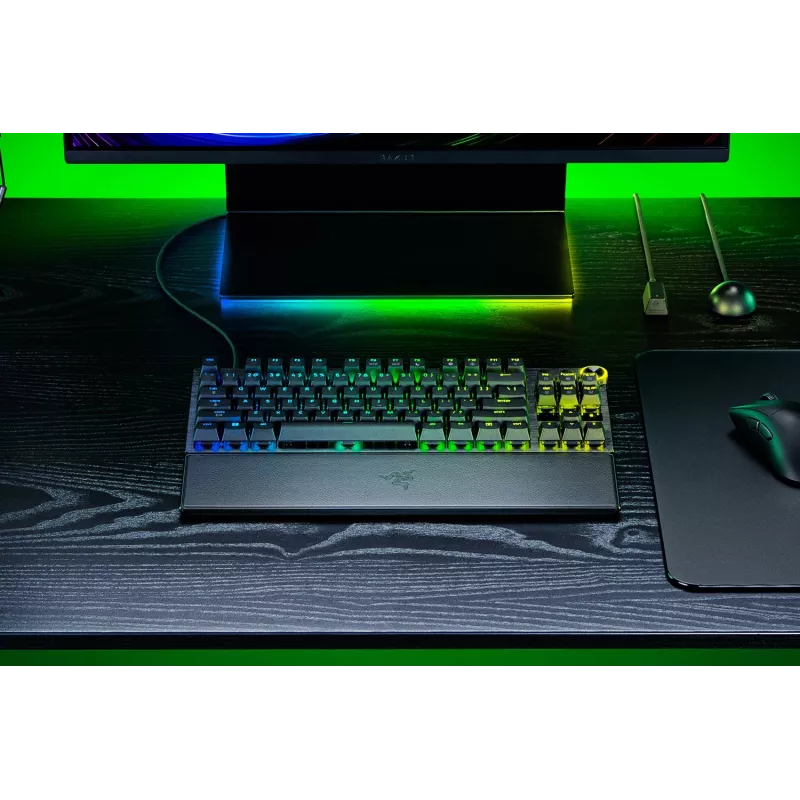 Razer Huntsman V3 Pro Tenkeyless 8KHz | Spēļu tastatūra | Vadu | ASV | Melna | USB Type-C | Razer Analog Optical Switch Gen-2