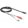 Audio kabelis 3,5mm/2 x RCA DeLOCK 84212