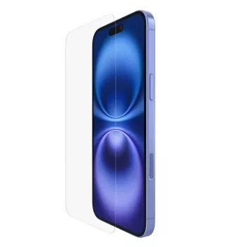 Ekrāna aizsargs Belkin ScreenForce iPhone 16 Plus antibakteriāls rūdīts stikls