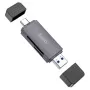 Karšu lasītājs HOCO HB45 2 slotu SD/TF ar USB-A un USB-C savienojumiem