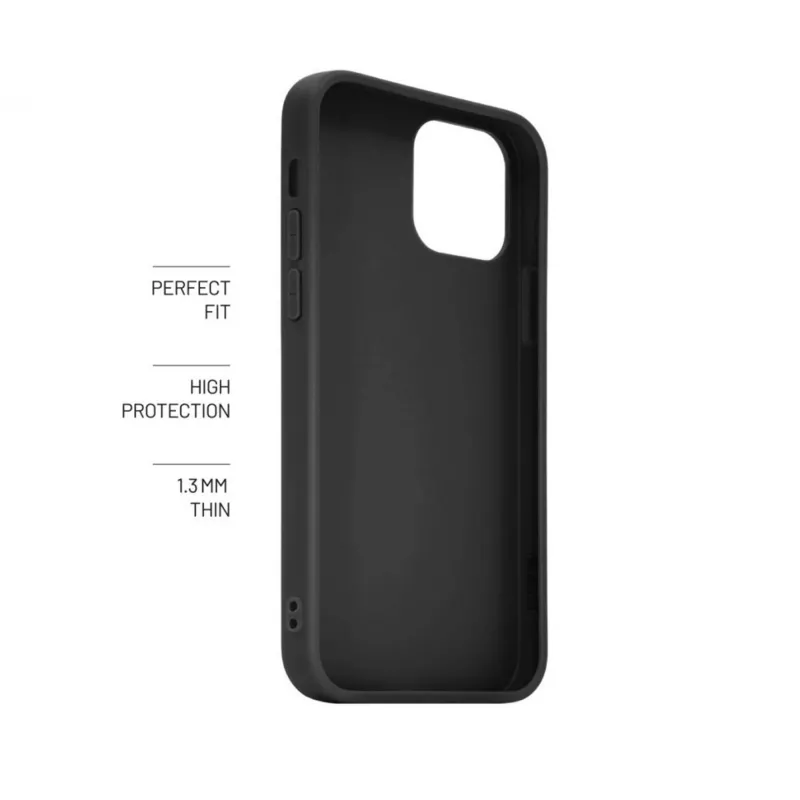 Fixed STORY aizmugures vāciņš Xiaomi Redmi 15 4G/5G, gumijots melns aizsargapvalks