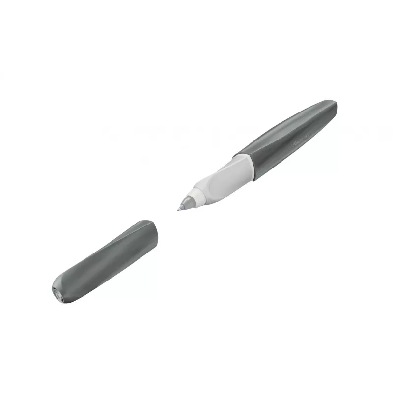 Stick pen Pelikan Twist eco Blue pelēka vienmērīga rakstīšanas komforts