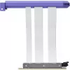 PCIe 5.0 Hyper Riser kabelis no HYTE, modelis ACC-HYTE-PCIE50-TM, 20 cm, violeti balts