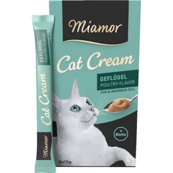 MIAMOR Cat Cream Poultry - kaķu gardumi - 6x15g