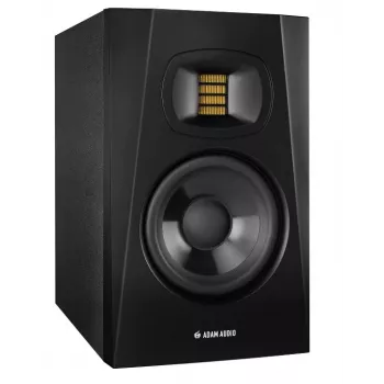 Studijas monitora skaļruņi ADAM AUDIO T5V, 5 collu zemfrekvences skaļrunis, 1,9 collu augstfrekvences skaļrunis, 45–25 000 Hz, 106 dB, melns