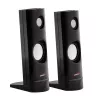 2-virzienu vadu PC skaļrunis Audiocore AC860, 2.0 kanāli, 4 W RMS, USB barošana, 3,5 mm ieeja, melns