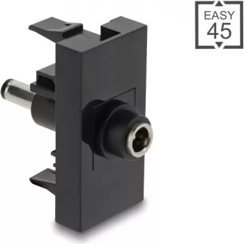Strāvas adaptera kontaktdakšu komplekts DELOCK Easy 45 Module DC 5,5 × 2,1 mm un 5,5 × 2,5 mm