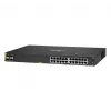 HPE Aruba Networking CX 6100 24G Class4 PoE 4SFP+ 370W pārvaldāms L3 Gigabit Ethernet (10/100/1000) Power over Ethernet (PoE) 1U melns