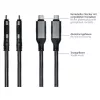 Good Connections Ethernet-kabelis USB-C RJ45, antracīts, 0,5m
