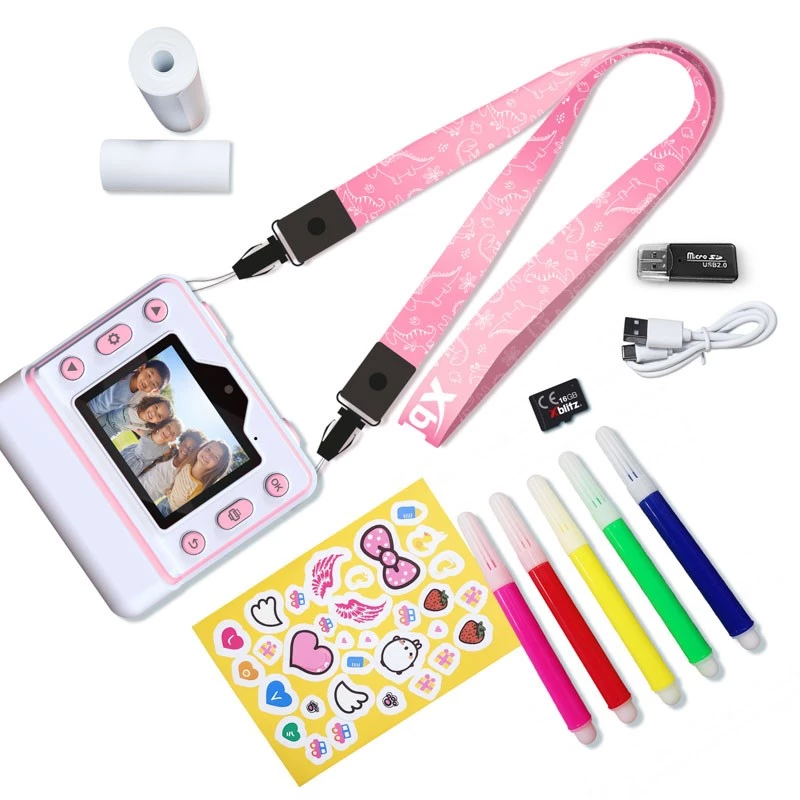 Xblitz FLASH PINK momentuzņēmumu kamera ar termoprinteri bērniem