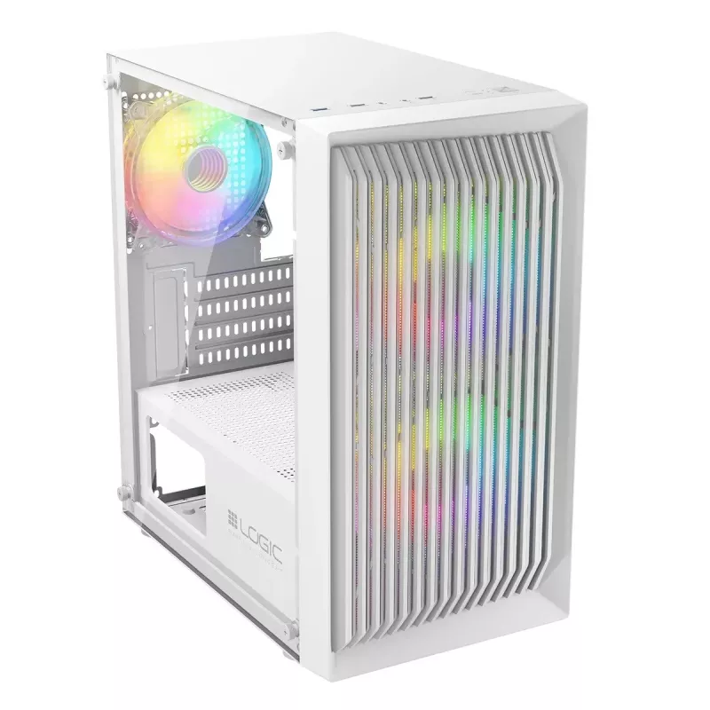 LOGIC ATOS ARGB Mini USB 3.0 korpuss balts