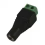 Synergy 21 S21-LED-000220 DC/2.1 x 4 mm melns - zaļš vadu savienotājs