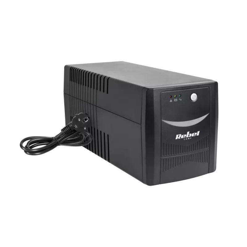 Nepārtrauktās barošanas avots REBEL modelis Micropower 1000 (offline, 1000VA / 600W, 230 V, 50Hz)