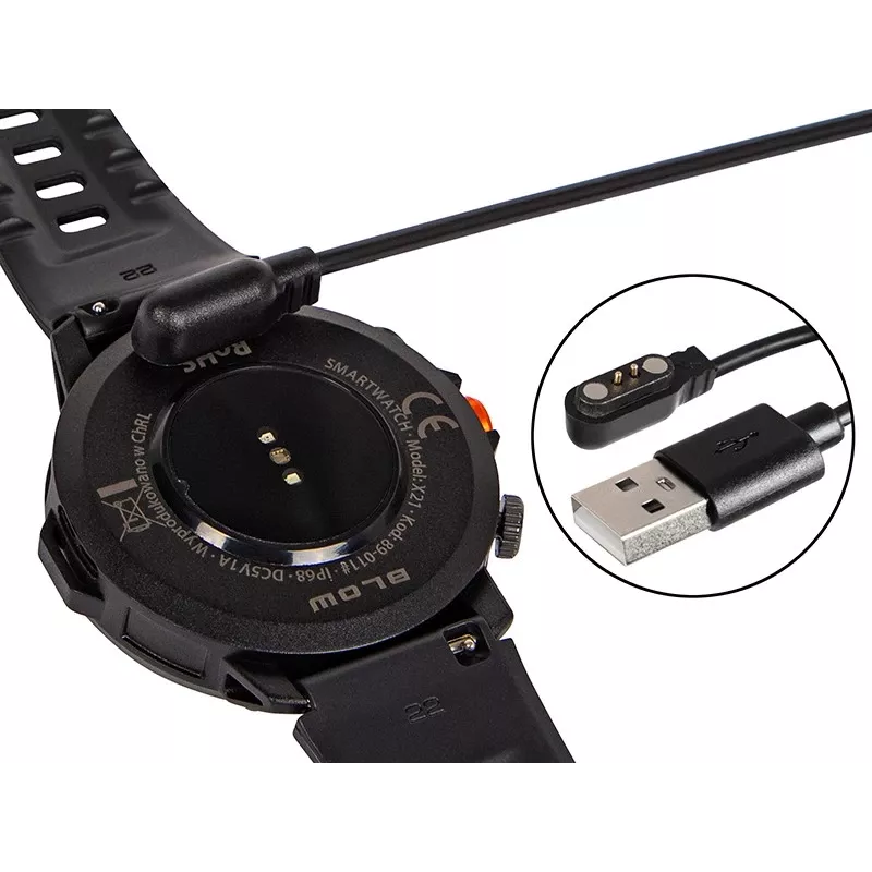 Bluetooth viedpulkstenis BLOW X21, melns