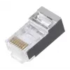 LANBERG RJ-45 vadu savienotājs PLS-5000EZ, Cat5e, F/UTP (FTP), pelēks, 100 gab.