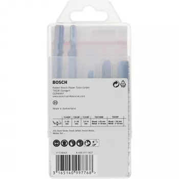 Bosch 2 607 011 438 finierzāģa/figūrzāģa/atgriezējzāģa asmens Finierzāģa asmens Karbīda 15 gab.