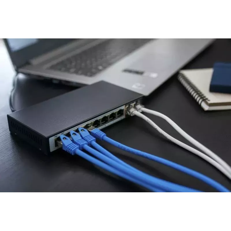 Extralink PoE slēdzis CERES 8x 100Mb/s PoE/PoE+, 2x RJ45 Uplink 100Mb/s, 96W