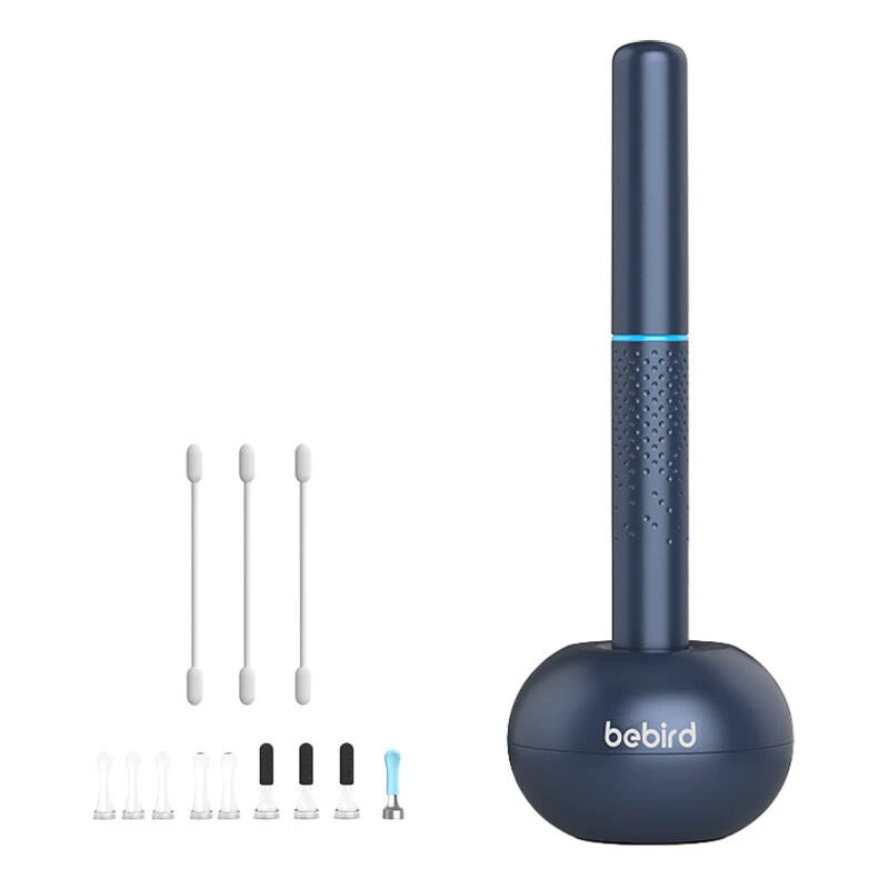 Ausu tīrītājs Bebird M9 S ar HD kameru un LED gaismu, zils