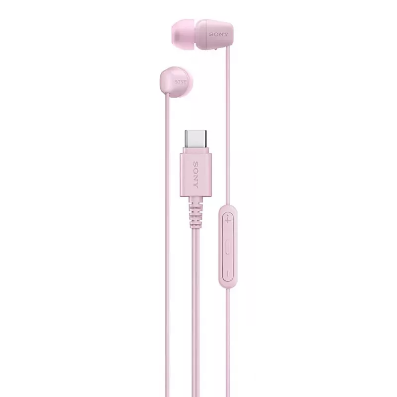 Sony IER-EX15C austiņas ar vadu, ievietojamas ausīs, zvaniem/mūzikai, USB-C, rozā