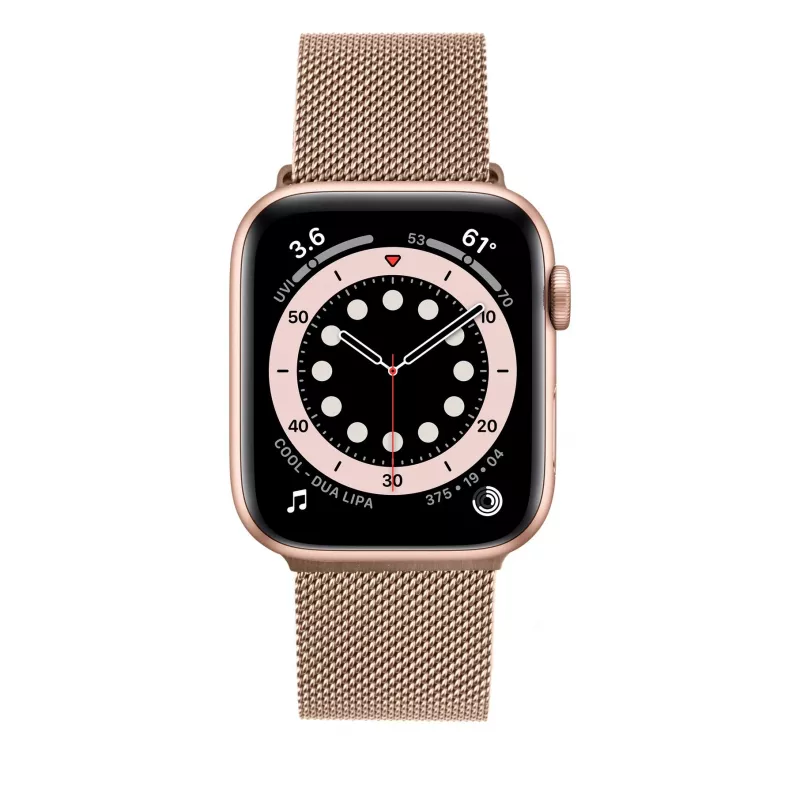 Sieta siksniņa FIXED FIXMEST-436-RG Apple Watch 38/40/41mm rožu zelta