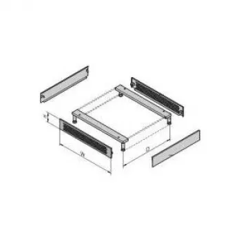 VARISTAR Socket Ventilated, 600 mm plata, RAL7021 (26.10.0548)