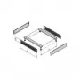 VARISTAR Socket Ventilated, 600 mm plata, RAL7021 (26.10.0548)