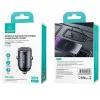 Auto lādētājs usams C38 30W — 1x USB-A + 1x USB-C ātrā uzlāde