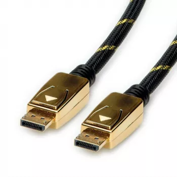 ROLINE 11.04.5920 DisplayPort kabelis 1 m Melns - Zelts (11.04.5920)
