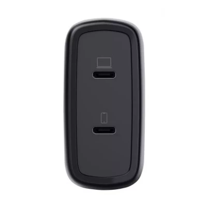 Lādētājs Trust Maxo 65W 2-Port USB-C GaN Lādētājs Ātrā Uzlāde Melns