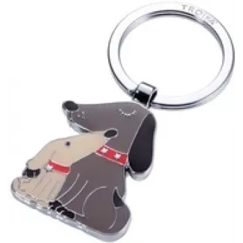 Atslēgu piekariņš TROIKA metāla dizains DOG & DOGGY KR18-05/BR