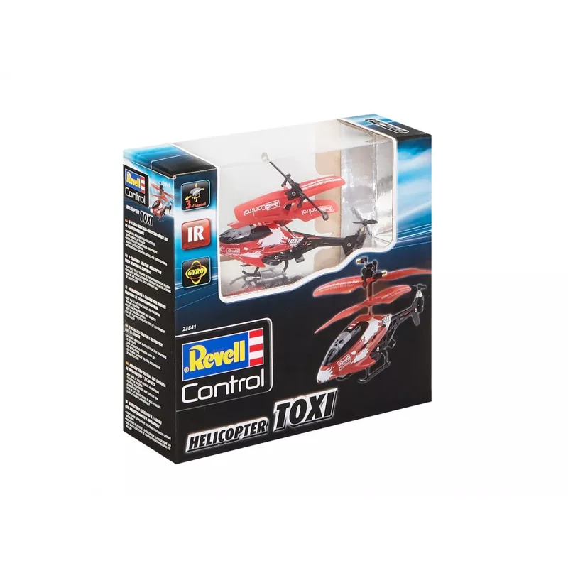 RC helikopters Revell TOXI ar elektrisko dzinēju, LiPo 75 mAh, 15 g, balts/sarkans/melns