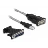DeLOCK Adapteris USB 2.0 Type-A uz seriālo RS-232 D-Sub 9 + D-Sub 25