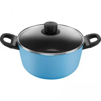 Ballarini Caprera 2H katls ar vāku, 24 cm, zils