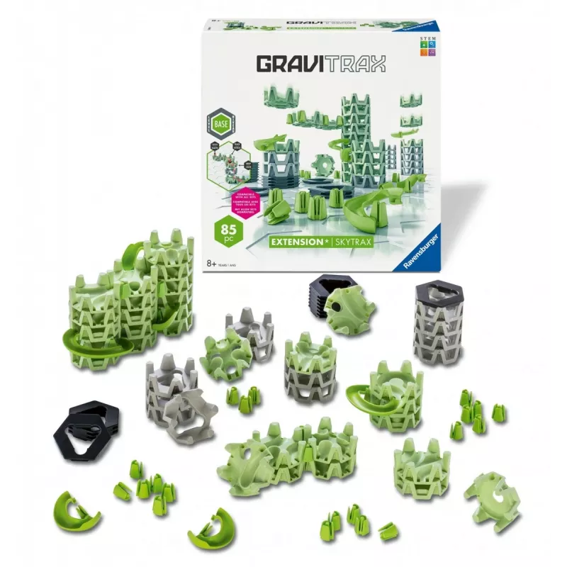 Rotaļu bumbiņu trase Ravensburger GraviTrax paplašinājums Skytrax, vecums 8+