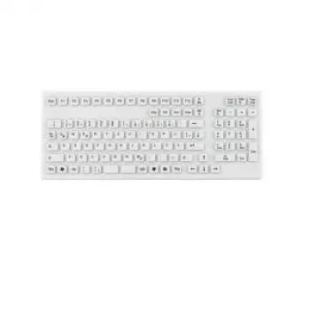 Tastatūra GETT KG19268 USB QWERTZ vācu valoda balta