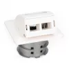 Digitus FTTH optiskās šķiedras apdares sienas roze DN-93201 ar SC/LC adapteri 86x30x86 mm