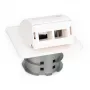 Digitus FTTH optiskās šķiedras apdares sienas roze DN-93201 ar SC/LC adapteri 86x30x86 mm