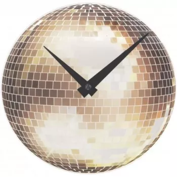 NeXtime klok 5172 Little Disco, Ø20 cm, Sienas, Sudraba
