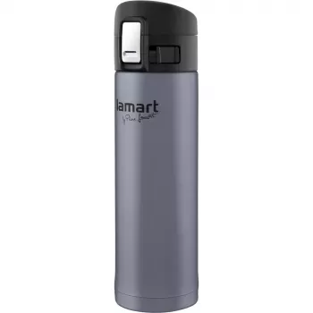 Termokrūze LAMART LT4044 0,42 l nerūsējošais tērauds dubultsienu vakuumā, spiedpogas vāciņš, Ø 6,4 cm