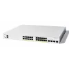 Cisco Catalyst 1200-24FP-4G viedais slēdzis, 24 porti GE, pilns PoE, 4x1GE SFP, ierobežota mūža aizsardzība (C1200-24FP-4G)